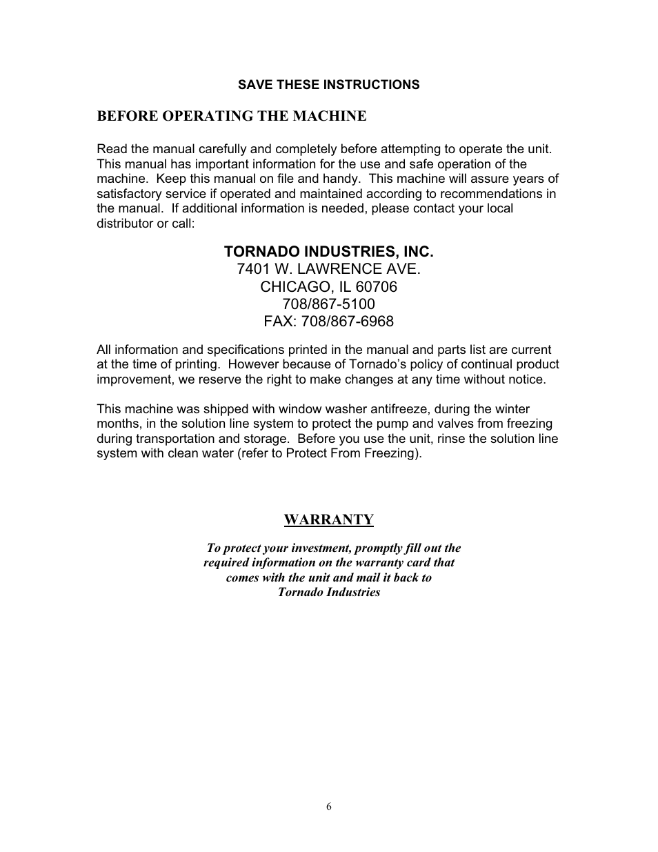 TORNADO 98190 User Manual | Page 6 / 16