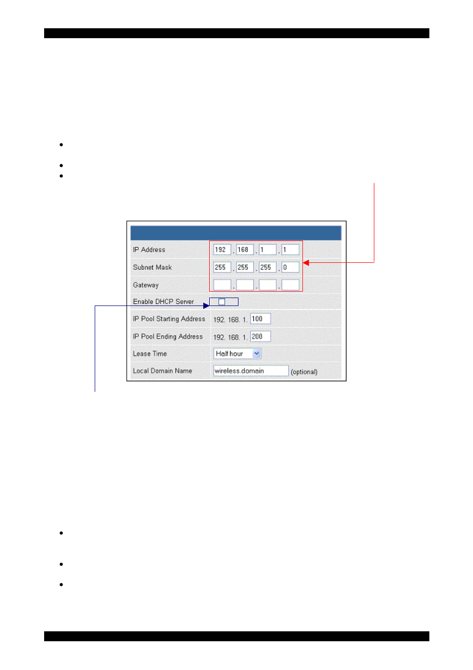 Lan menu, Lan settings, Ip address | Dhcp settings, E 19 | Tyco 0-1591700-x User Manual | Page 19 / 33