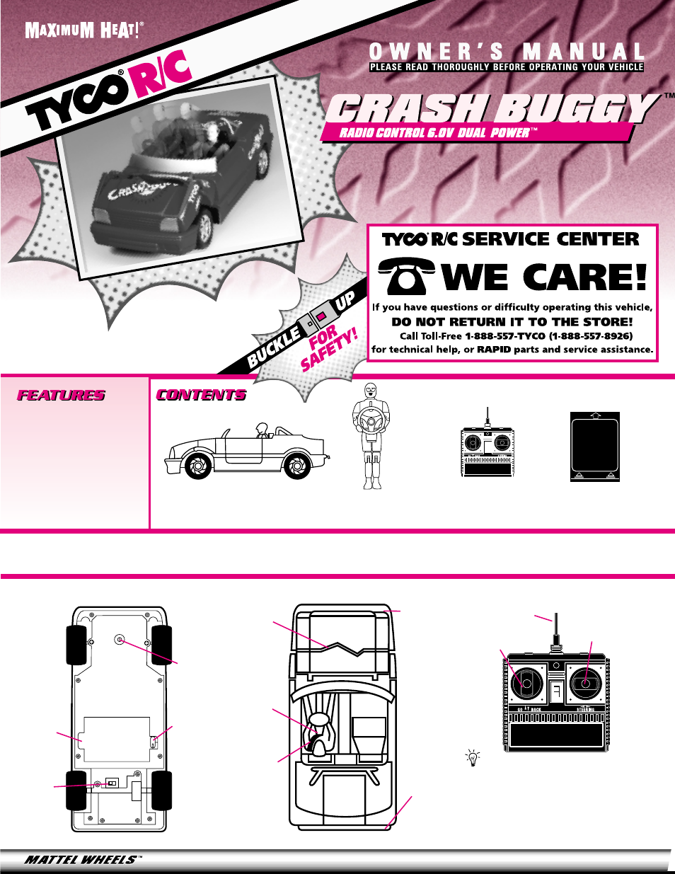 Tyco CRASH BUGGY 35464-1920 User Manual | 4 pages