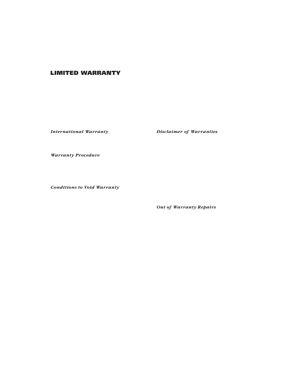 Limited warranty | Tyco PDigital Security PC1565 User Manual | Page 19 / 20