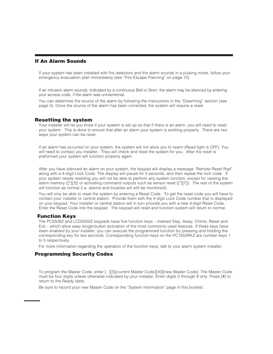 Tyco PDigital Security PC1565 User Manual | Page 8 / 20