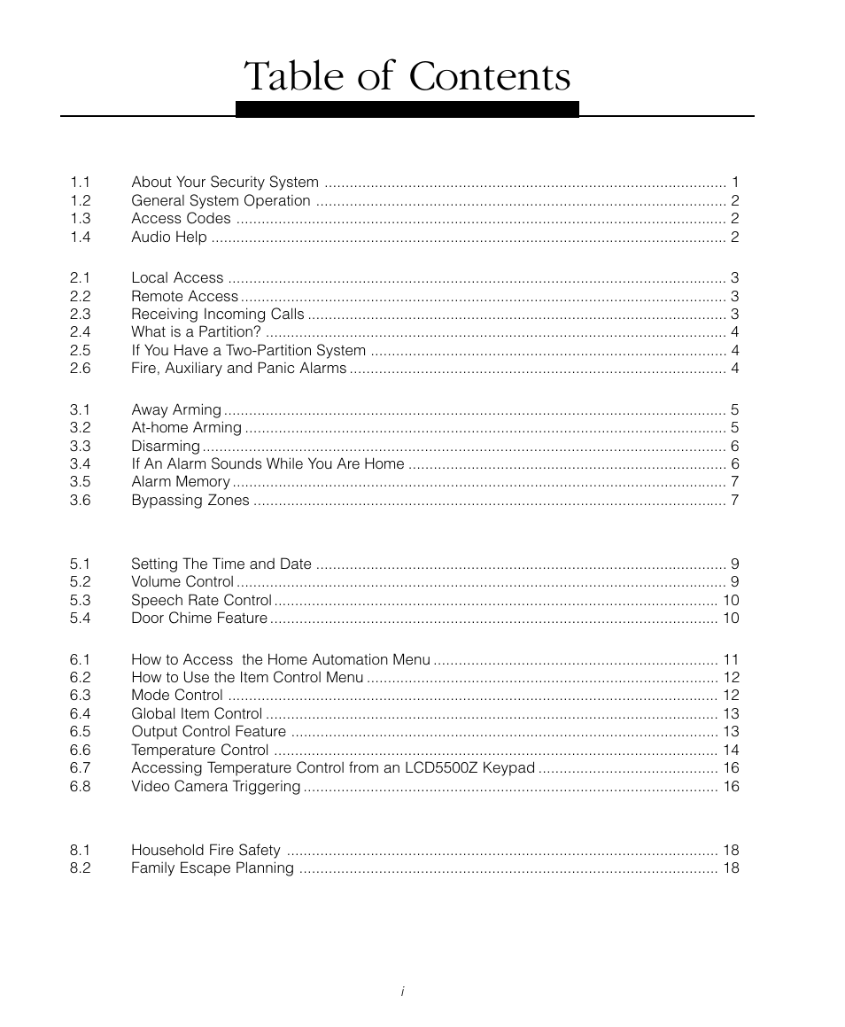 Tyco Voice Assisted Security Control Escort5580TC User Manual | Page 23 / 24