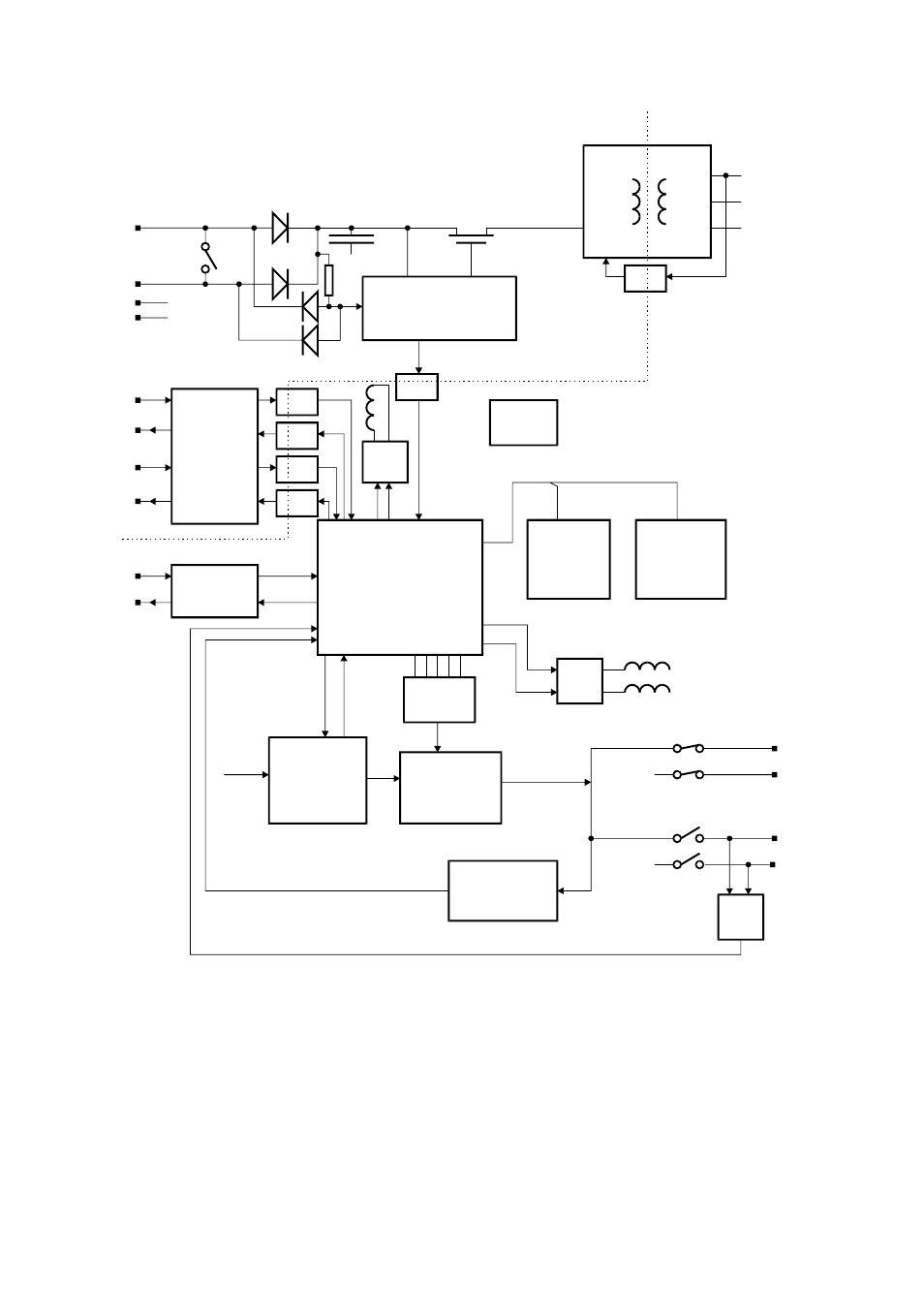 3 mxp power supply, Figure 7.1 mxp block diagram | Tyco MX4428 User Manual | Page 88 / 134