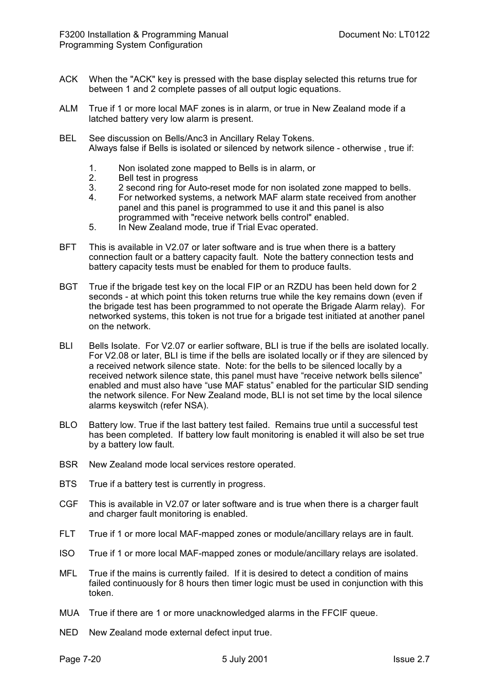 Operands type 2 | Tyco F3200 User Manual | Page 122 / 284