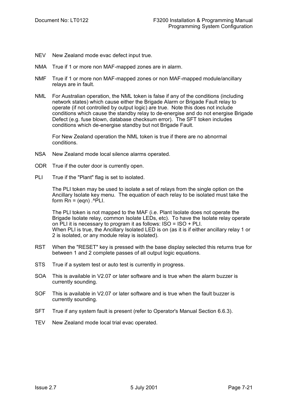 Tyco F3200 User Manual | Page 123 / 284