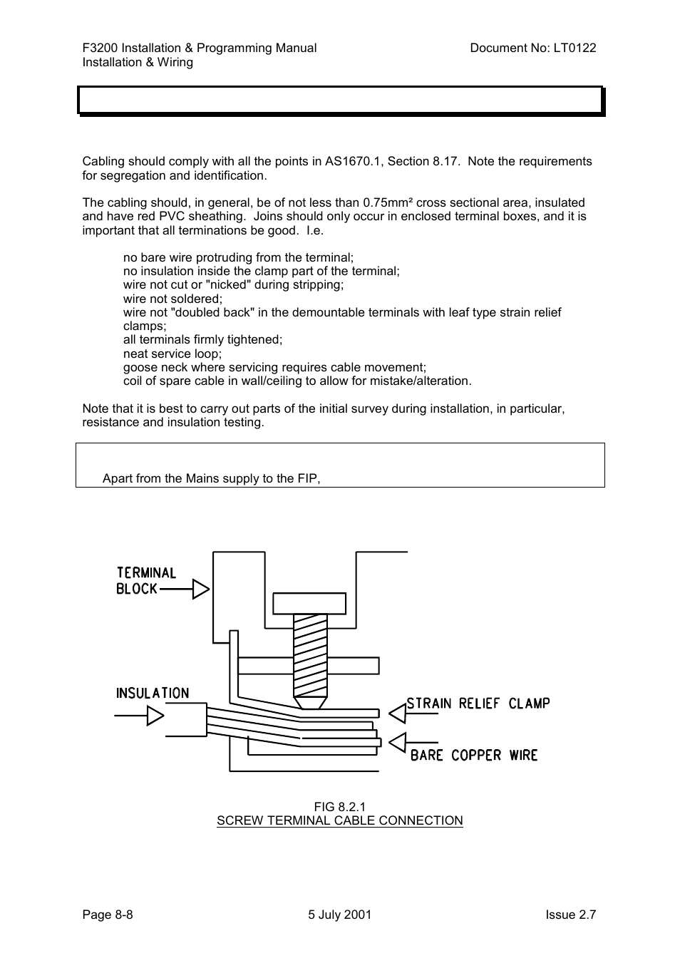 Field wiring, General, Field wiring -8 | 2 field wiring | Tyco F3200 User Manual | Page 146 / 284