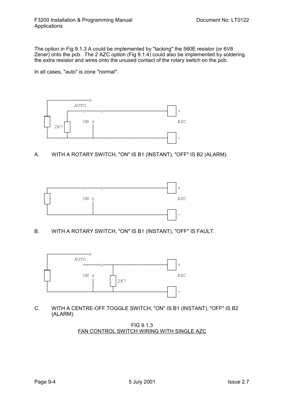 Tyco F3200 User Manual | Page 168 / 284