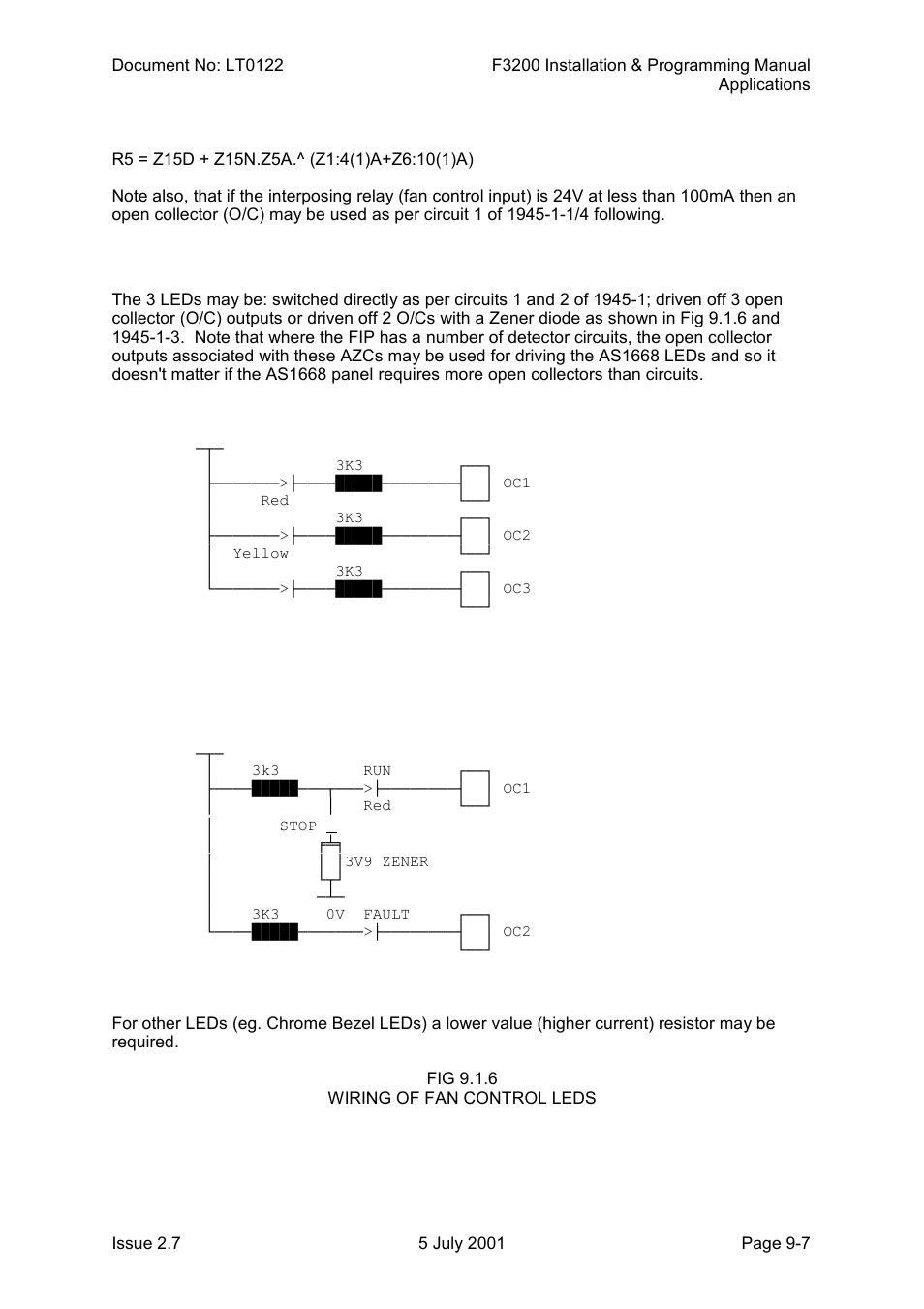 Leds | Tyco F3200 User Manual | Page 171 / 284