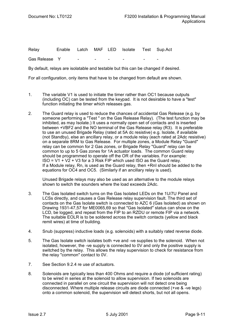 Notes | Tyco F3200 User Manual | Page 179 / 284