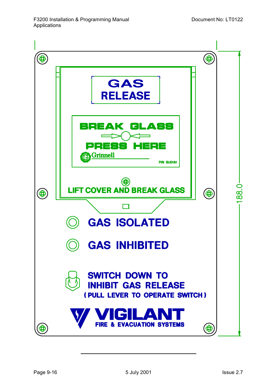 Tyco F3200 User Manual | Page 184 / 284