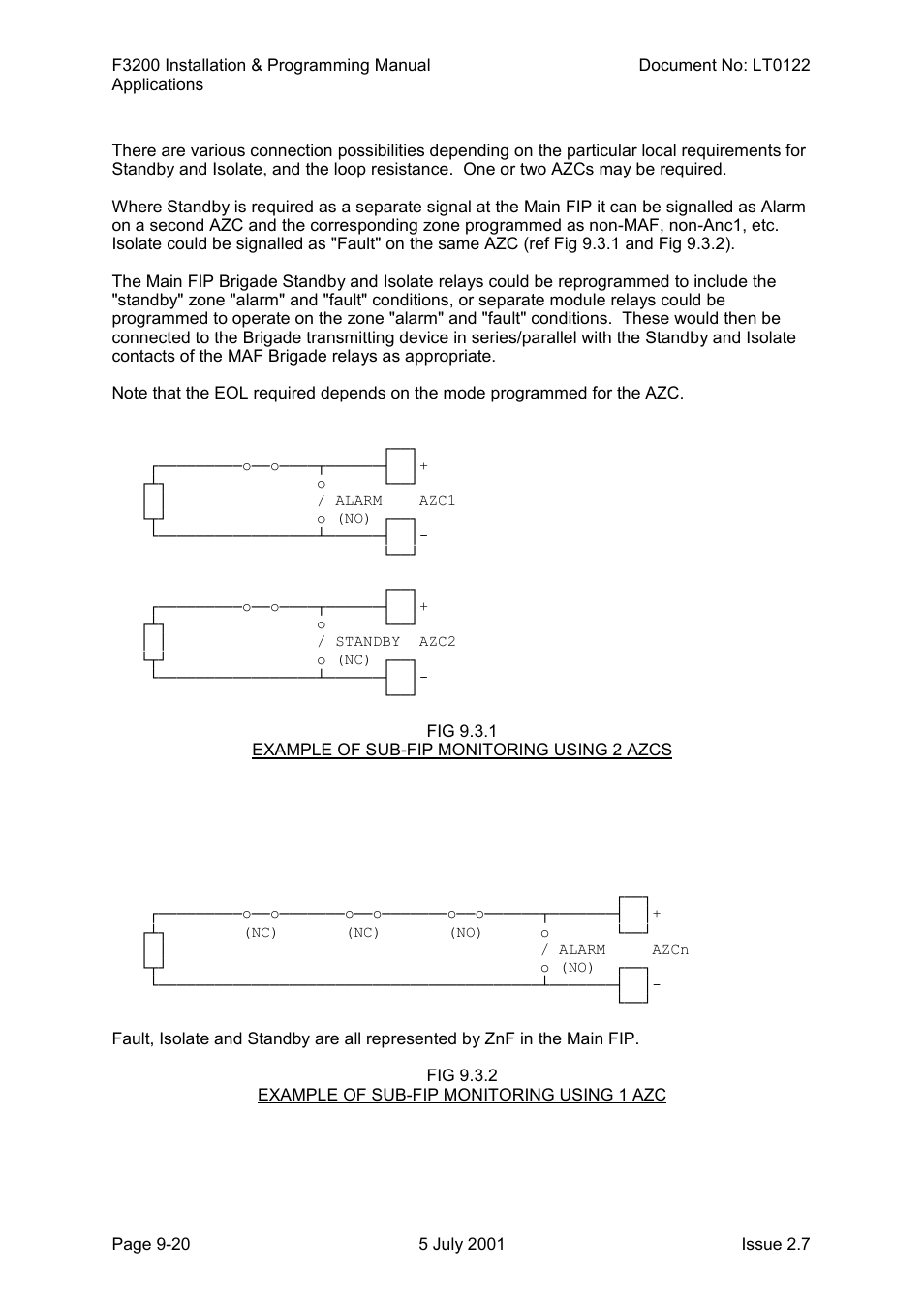 Connection | Tyco F3200 User Manual | Page 190 / 284