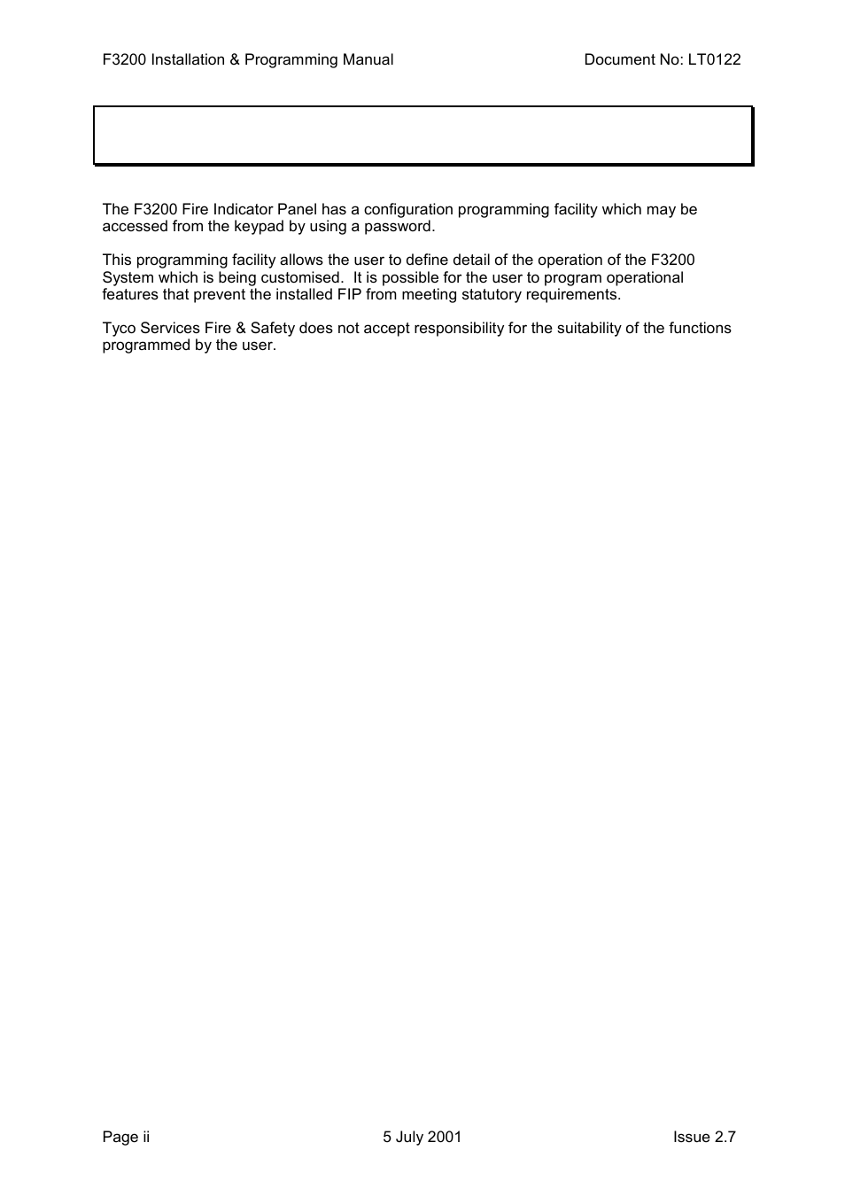 Tyco F3200 User Manual | Page 2 / 284