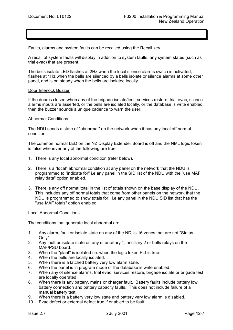System states & indications, System states & indications -7, 6 system states & indications | Tyco F3200 User Manual | Page 243 / 284