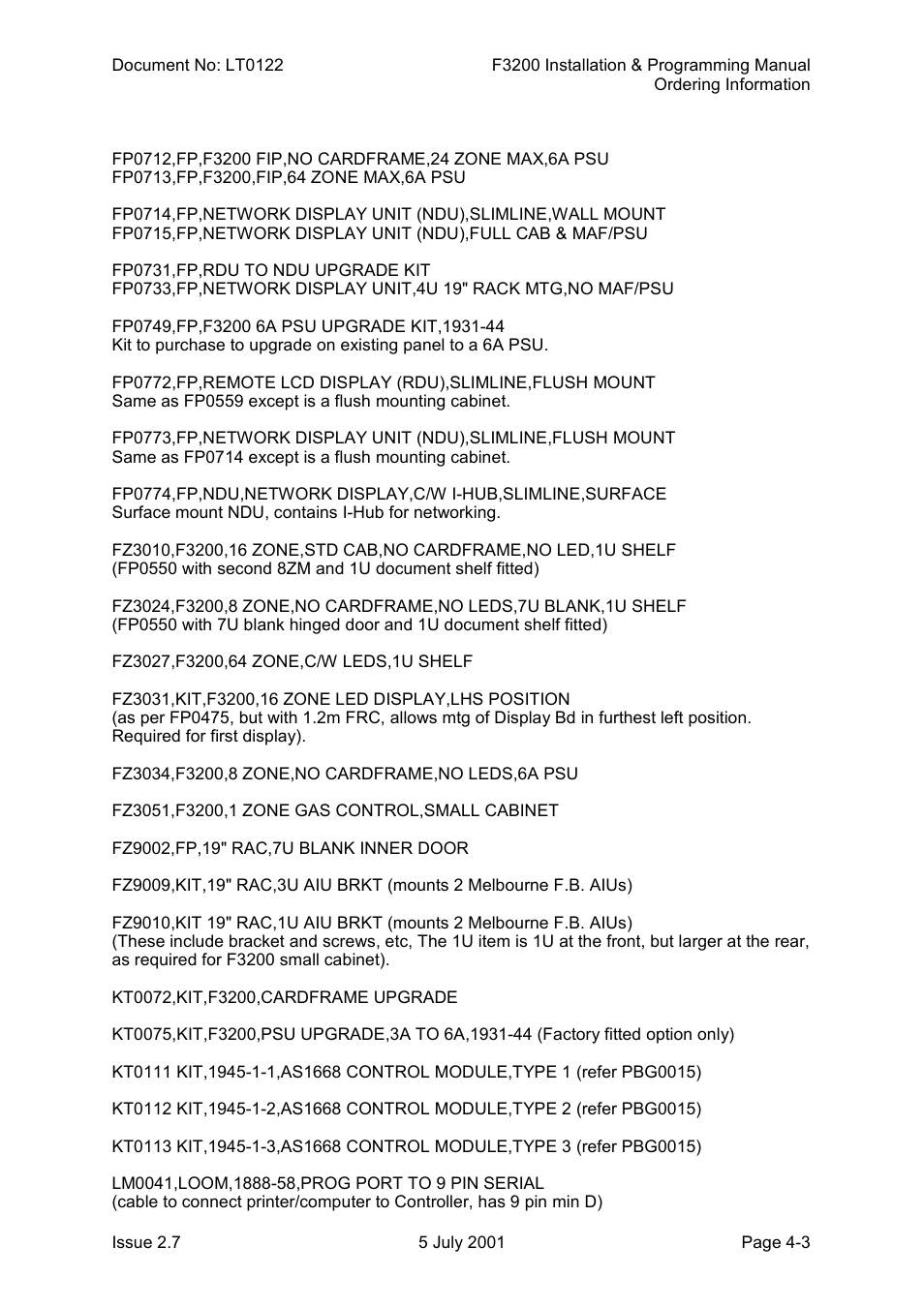 Tyco F3200 User Manual | Page 51 / 284