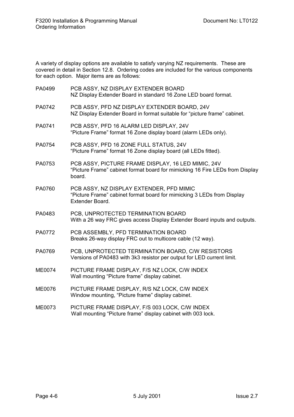 Tyco F3200 User Manual | Page 54 / 284