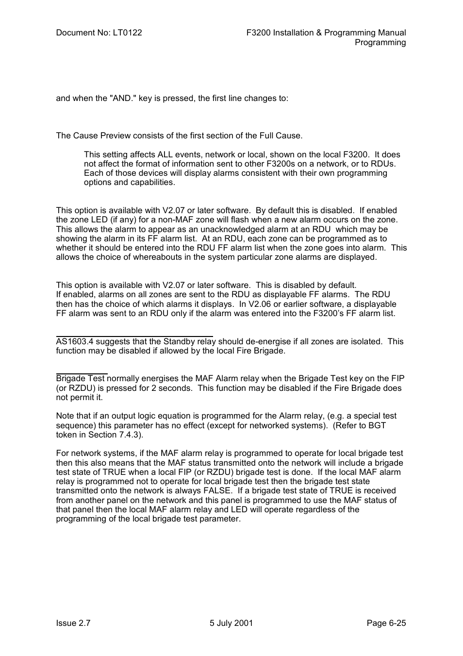 Tyco F3200 User Manual | Page 91 / 284