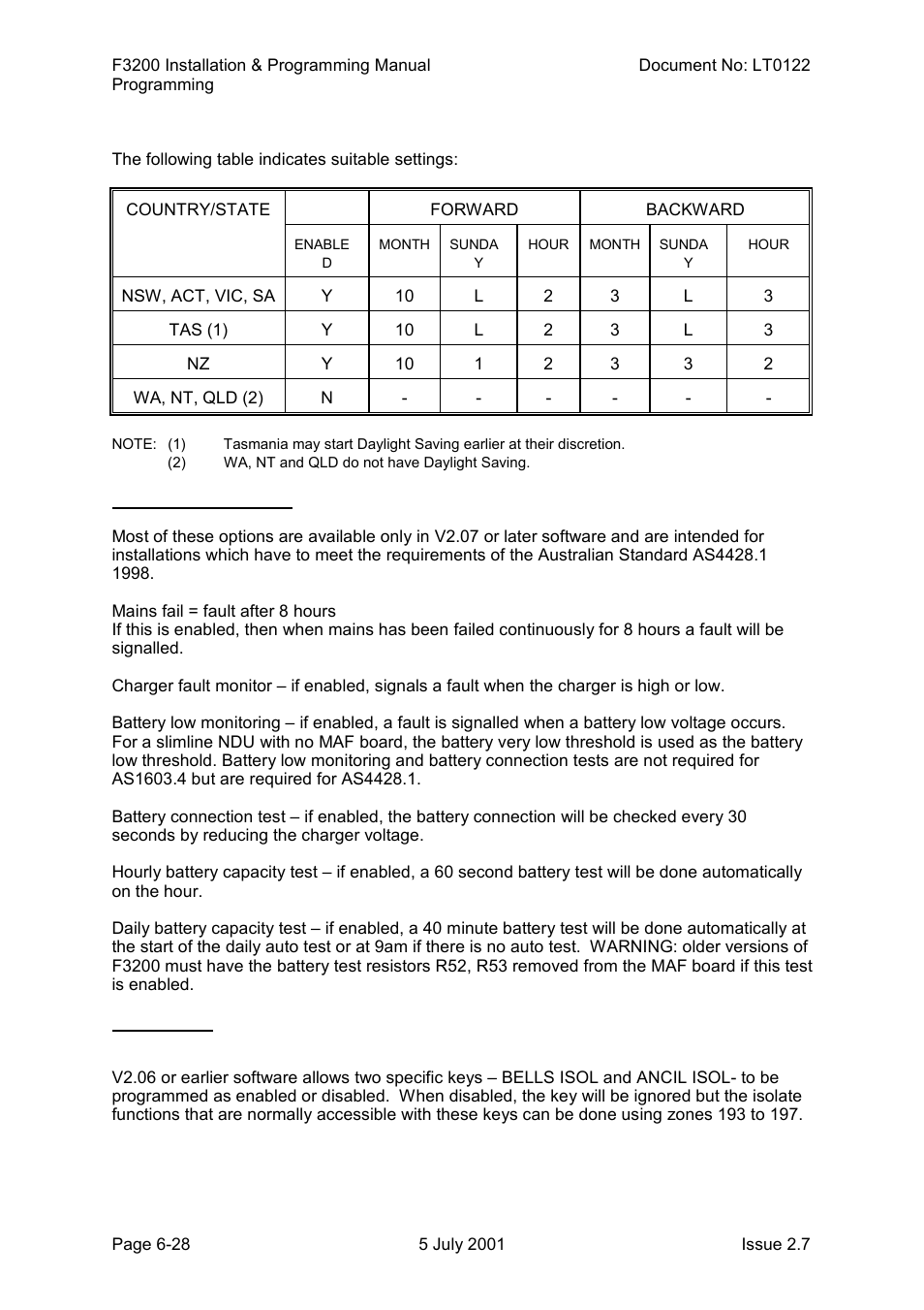 Tyco F3200 User Manual | Page 94 / 284