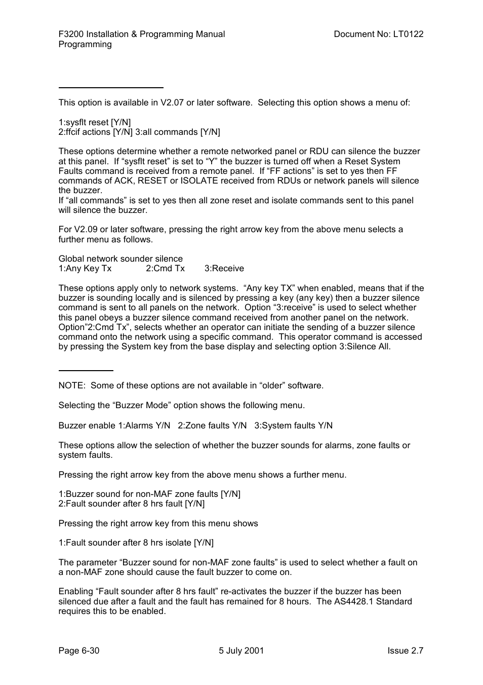 Tyco F3200 User Manual | Page 96 / 284