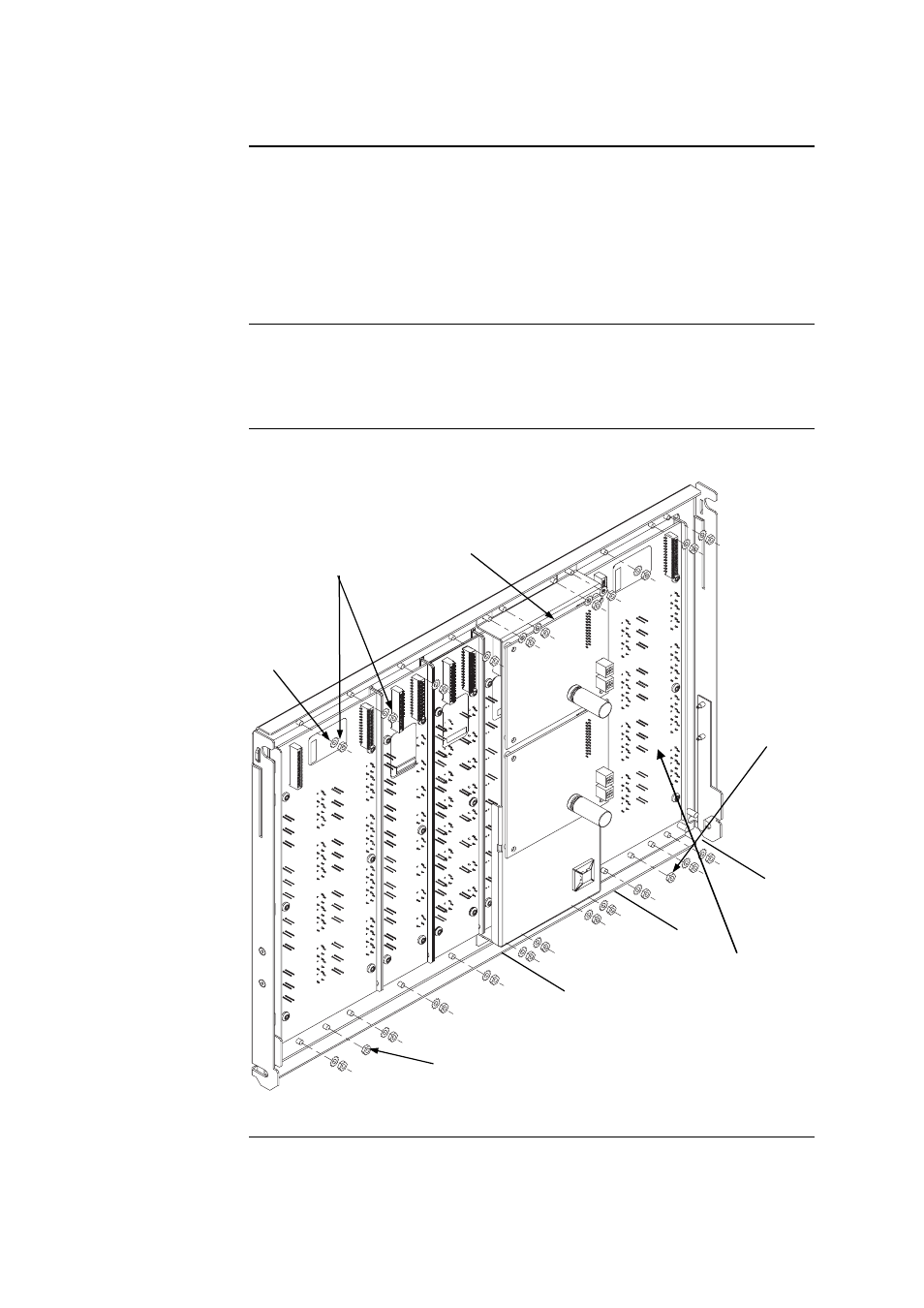 Configuring the led/switch controller card, Mounting led/switch modules to the expansion bay, Configuring the led/switch controller card -19 | Figure 2-13. led/switch card mounting -19, Continued | Tyco 4100U-S1 User Manual | Page 37 / 138