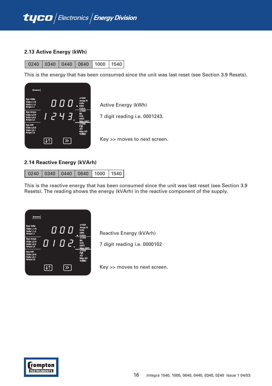 Tyco 1540 User Manual | Page 18 / 69
