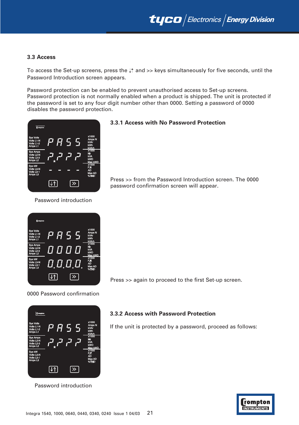 Tyco 1540 User Manual | Page 23 / 69