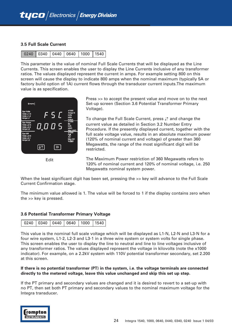 Tyco 1540 User Manual | Page 26 / 69