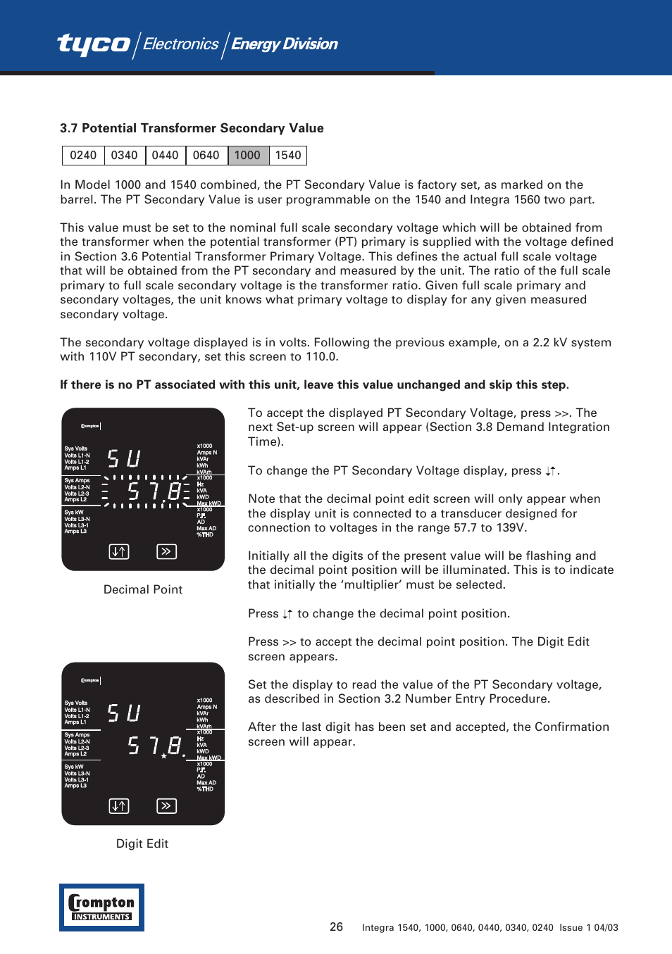 Tyco 1540 User Manual | Page 28 / 69