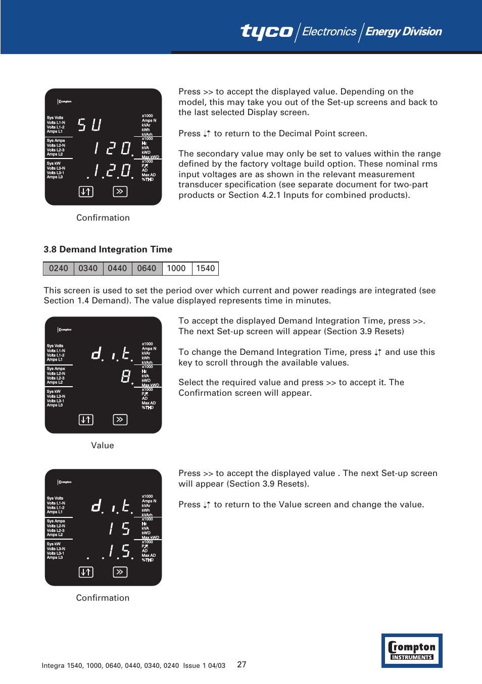 Tyco 1540 User Manual | Page 29 / 69