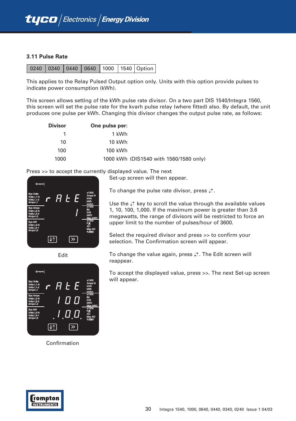 Tyco 1540 User Manual | Page 32 / 69