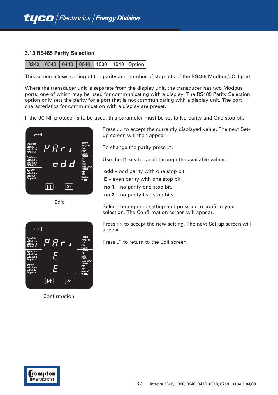 Tyco 1540 User Manual | Page 34 / 69
