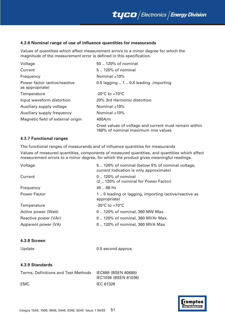 Tyco 1540 User Manual | Page 53 / 69