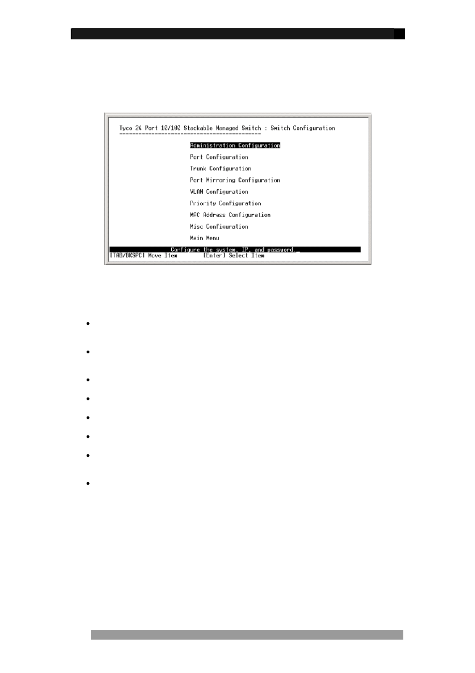 Switch configuration | Tyco 0-1591099-x User Manual | Page 16 / 56