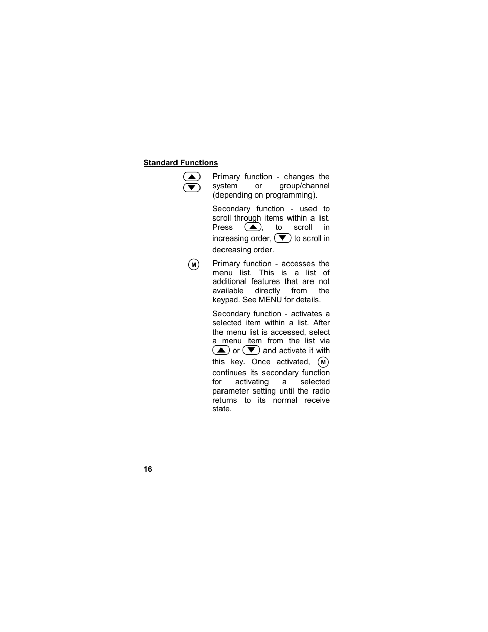 Standard functions | Tyco LPE-200 User Manual | Page 16 / 102