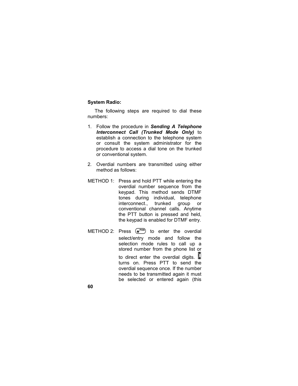 System radio, Programmable entries, System model only) | Tyco LPE-200 User Manual | Page 60 / 102