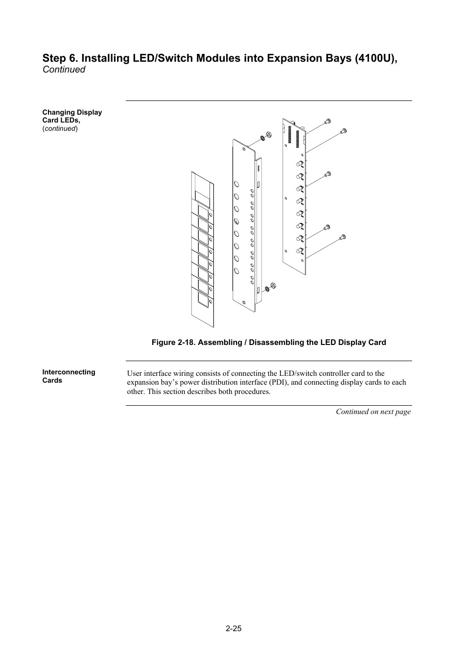 Interconnecting cards, Interconnecting cards -25, Figure 2-18 | Tyco 4100U User Manual | Page 53 / 180