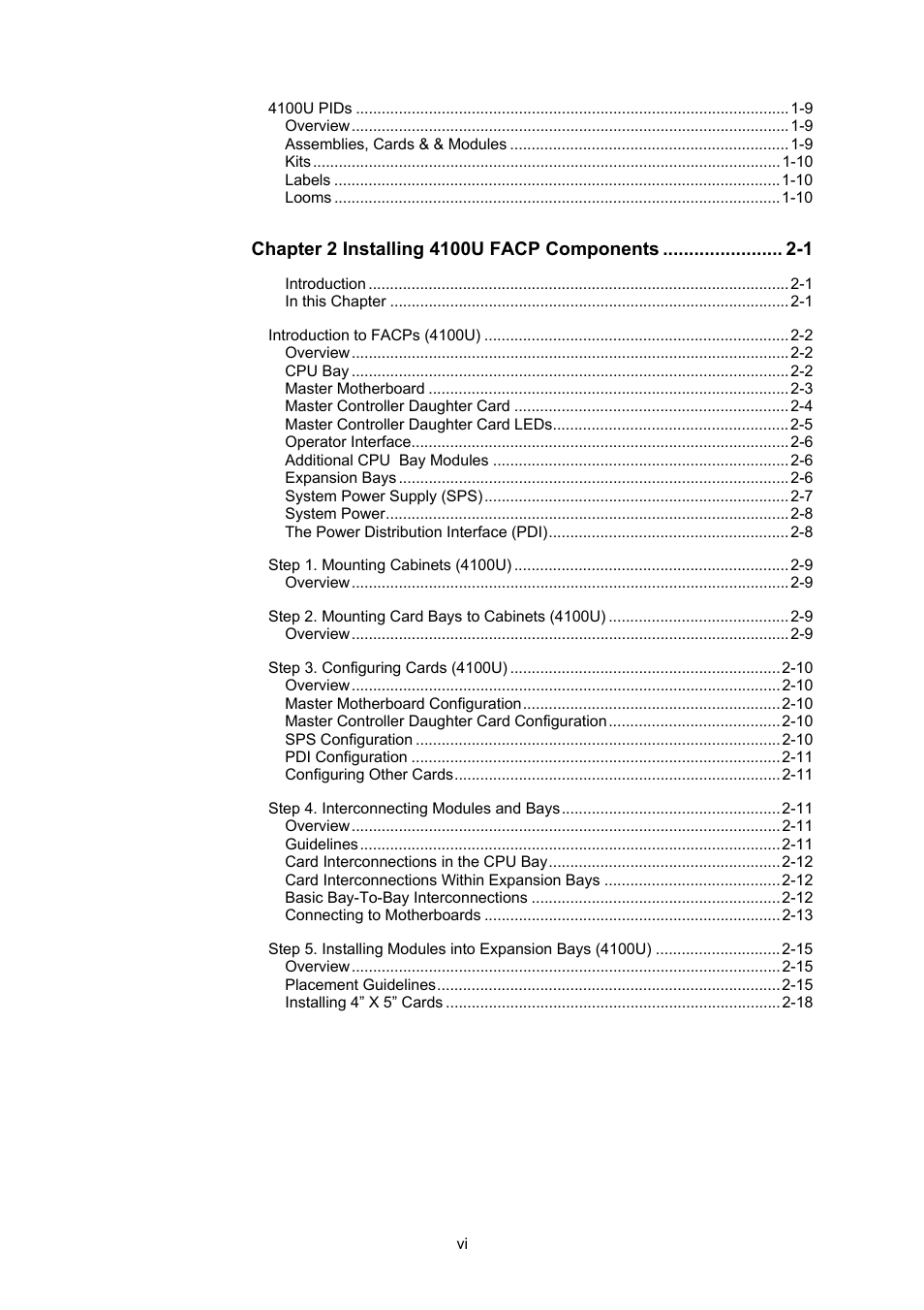 Tyco 4100U User Manual | Page 8 / 180