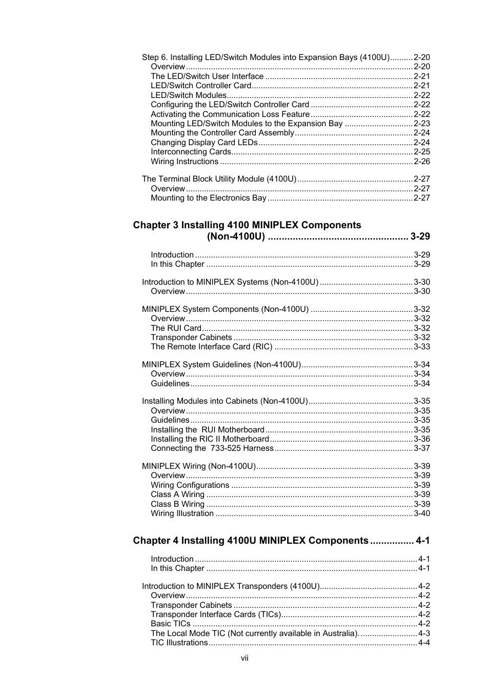 Tyco 4100U User Manual | Page 9 / 180