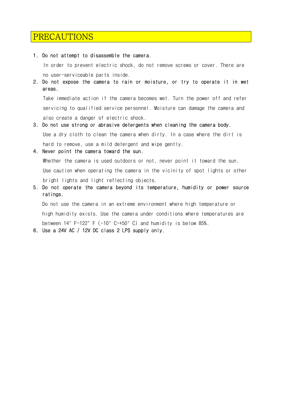 Precautions | Tyco ADC 660P User Manual | Page 4 / 19