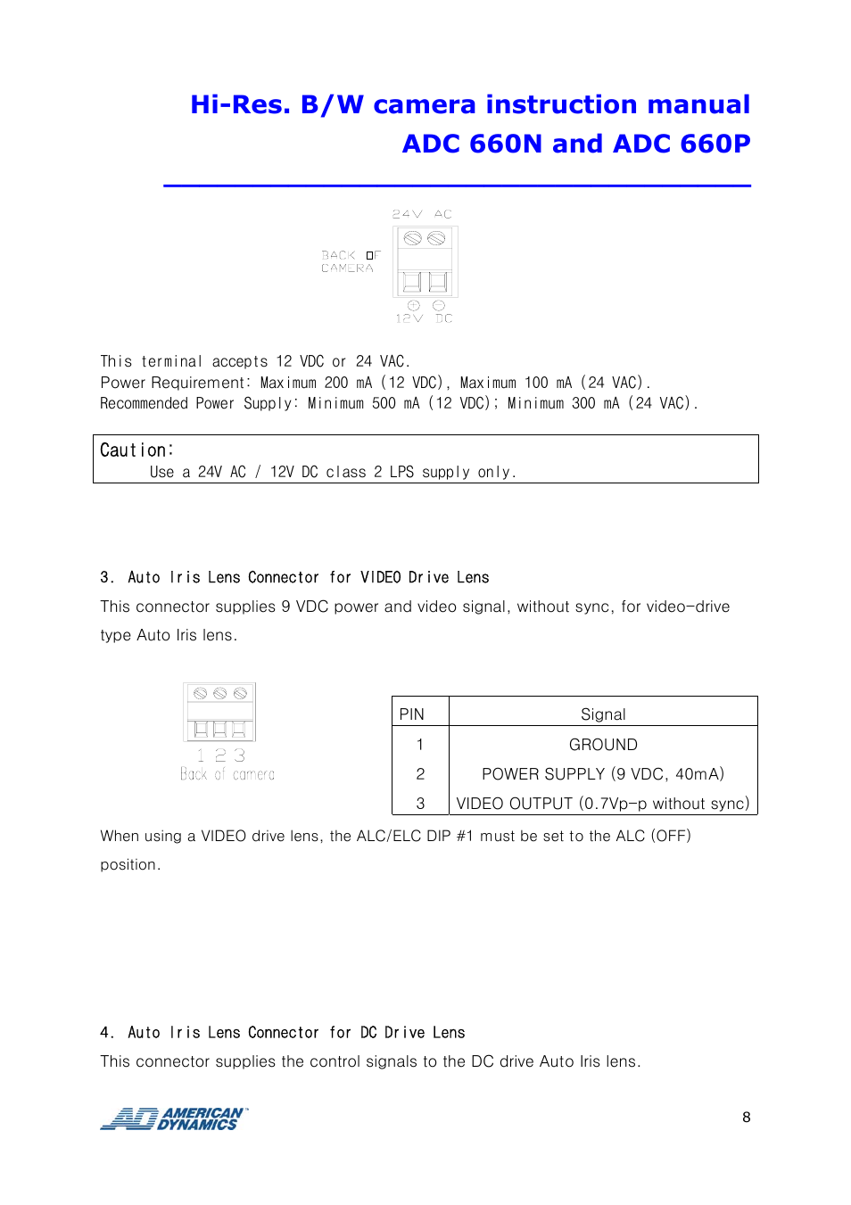 Tyco ADC 660P User Manual | Page 8 / 19