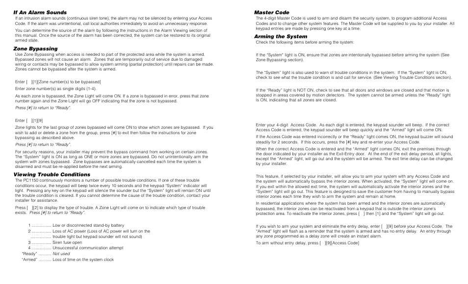 Tyco PC1150 User Manual | Page 8 / 12