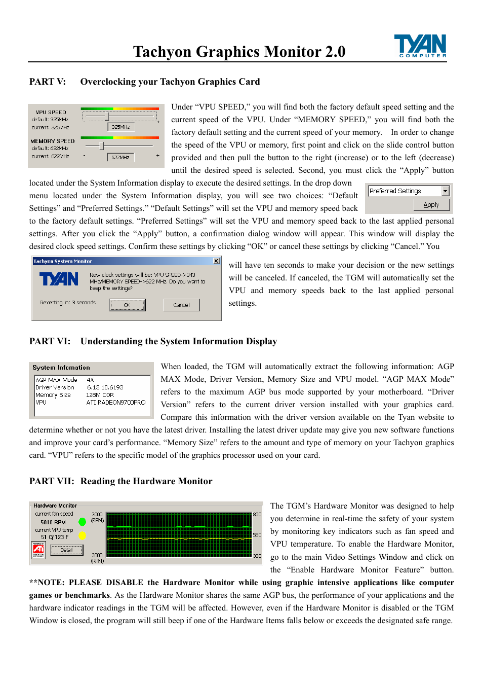 Tachyon graphics monitor 2.0 | Tyan Computer Tachyon tgm 200 User Manual | Page 3 / 4