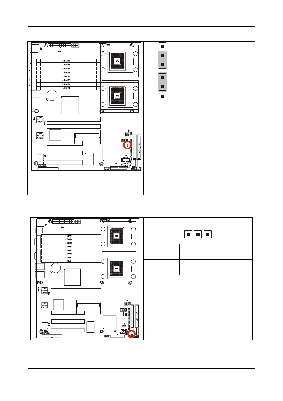 Pin 1-2: normal (default), Pin 2-3: clear bios, 3 2 1 led- nc led | Tyan Computer TIGER S5350 User Manual | Page 19 / 88