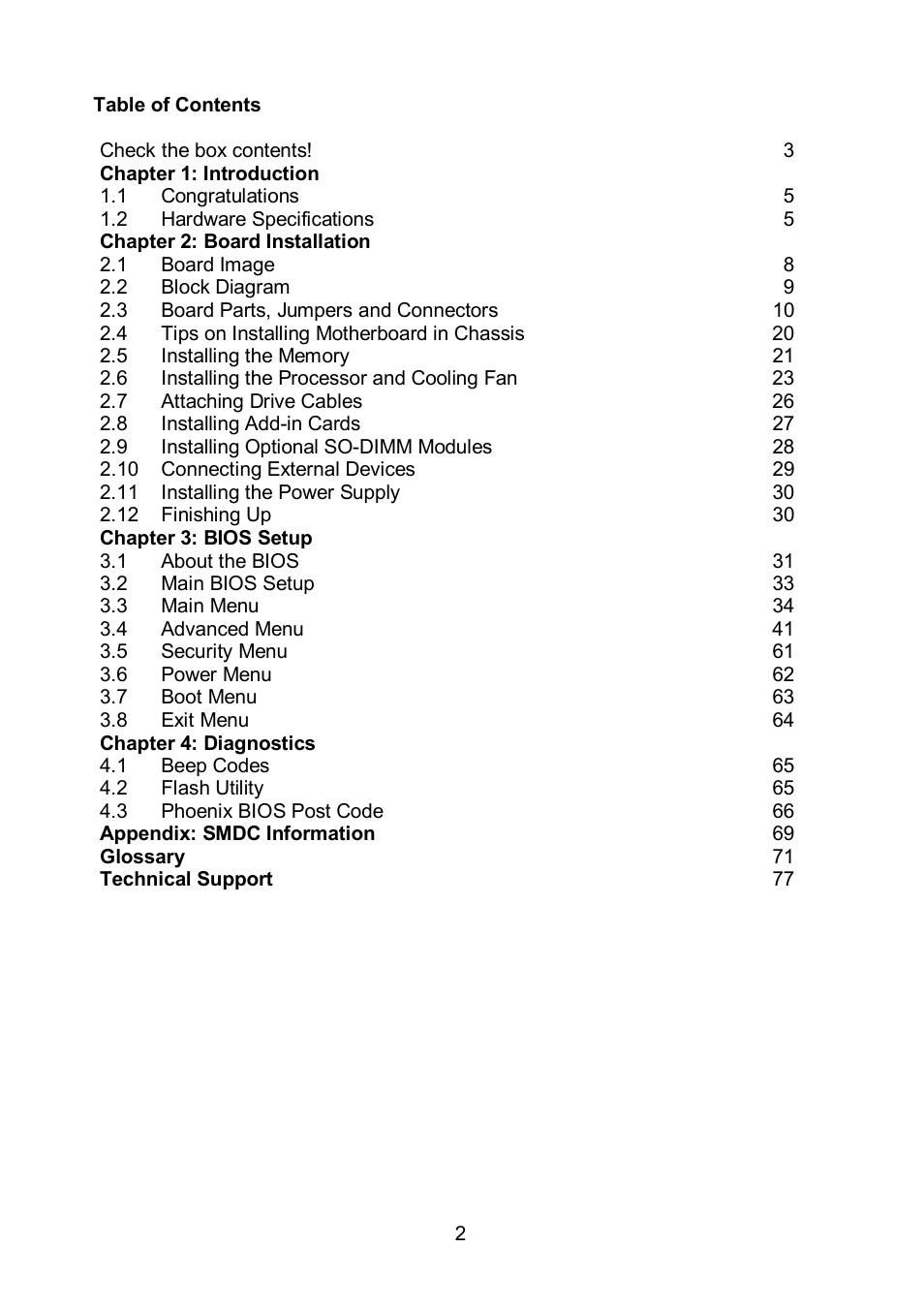Tyan Computer TOLEDO S5520 User Manual | Page 2 / 79