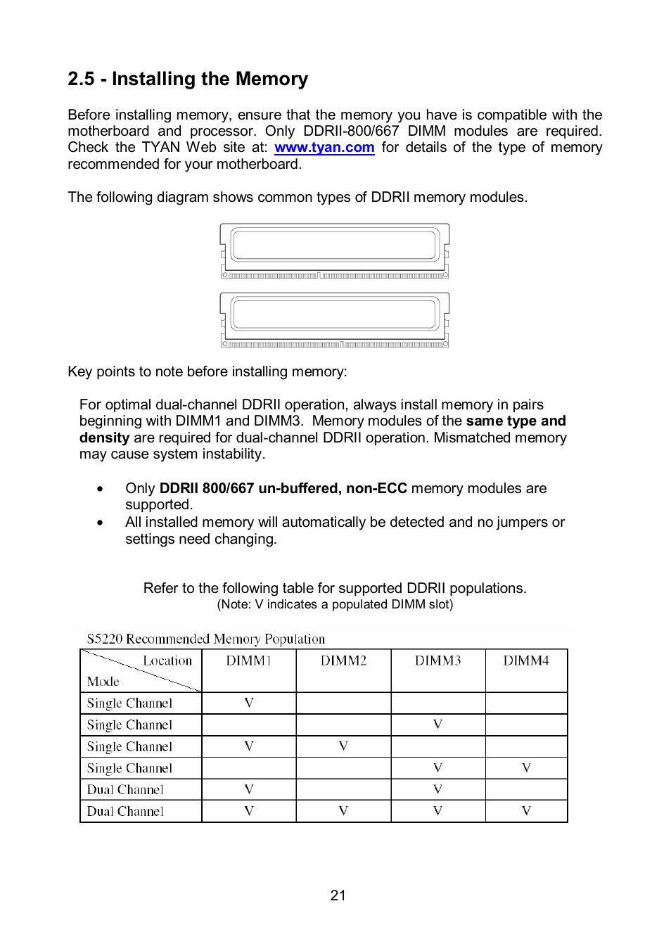 Tyan Computer TOLEDO S5520 User Manual | Page 21 / 79