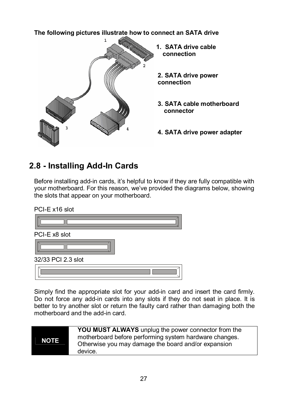 8 - installing add-in cards | Tyan Computer TOLEDO S5520 User Manual | Page 27 / 79