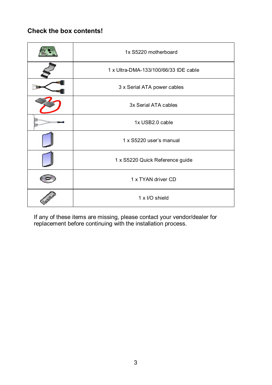 Tyan Computer TOLEDO S5520 User Manual | Page 3 / 79