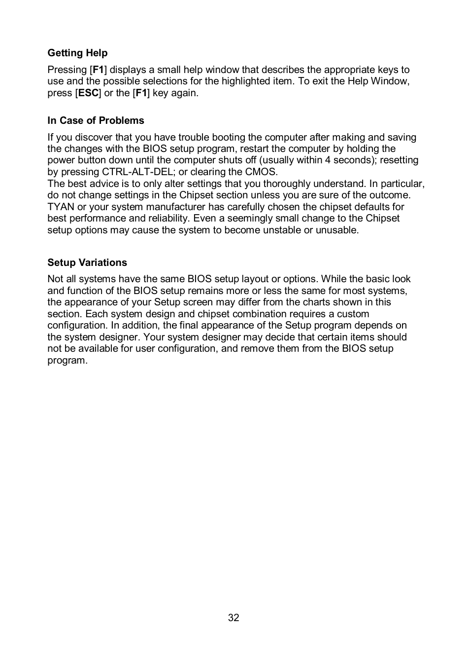 Tyan Computer TOLEDO S5520 User Manual | Page 32 / 79
