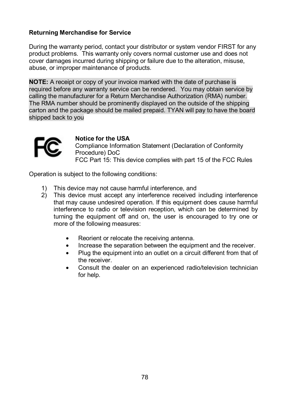 Tyan Computer TOLEDO S5520 User Manual | Page 78 / 79
