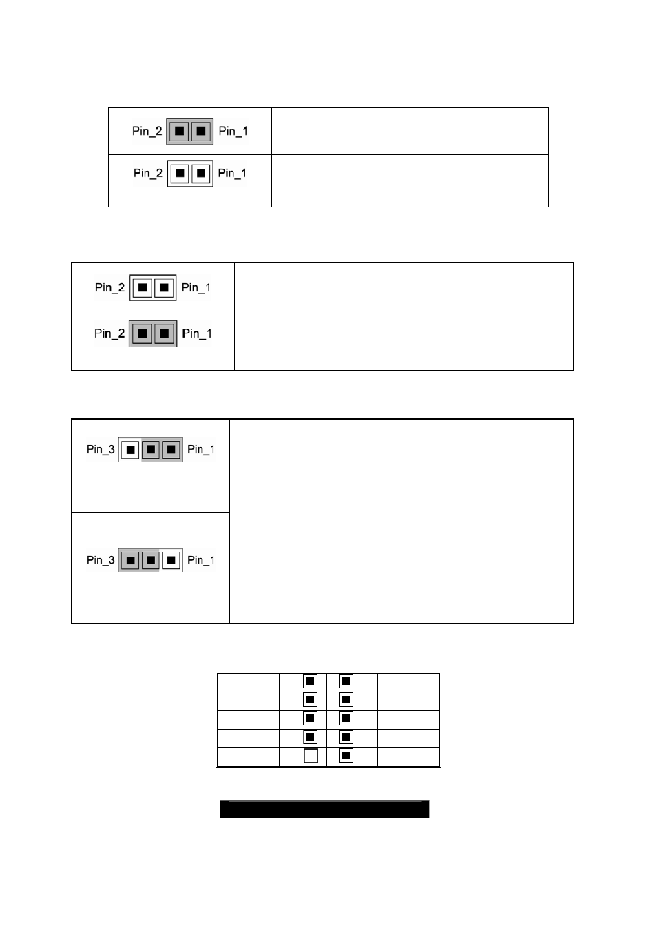 04 – sas disable jumper (jp1), 05 – opma card supporting select header (jp2), 06 – clear cmos (jp3) | 07 – usb front panel header (j2) | Tyan Computer THUNDER N3600T User Manual | Page 14 / 82