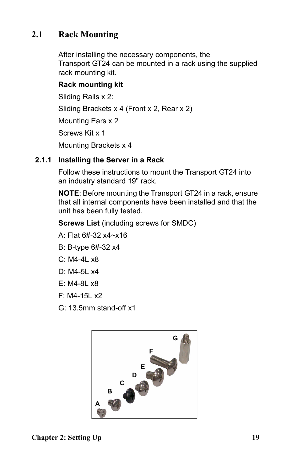 1 rack mounting, 1 installing the server in a rack | Tyan Computer Transport GT24 B2881 User Manual | Page 27 / 82